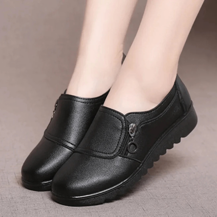 Chaussures À Enfiler À Fermeture Éclair Pour Femmes | Confortable