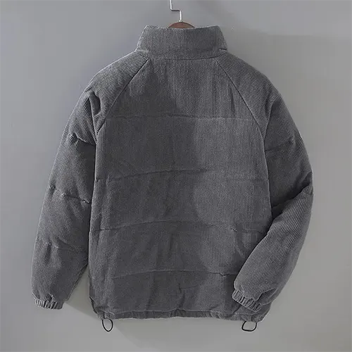 Veste Corduroy D'hiver Décontractée Pour Hommes | Bouton En Bas