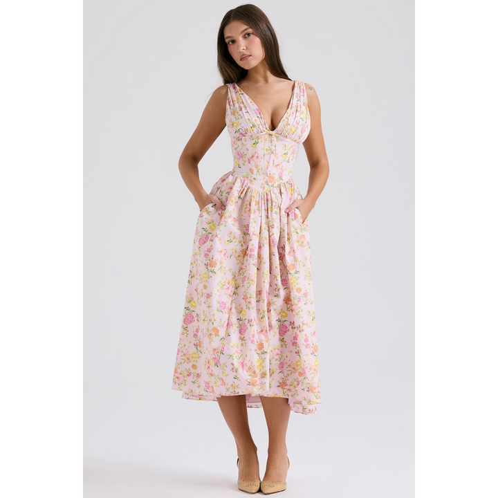 Corset Robe D'invité De Mariage D'été | Maxi