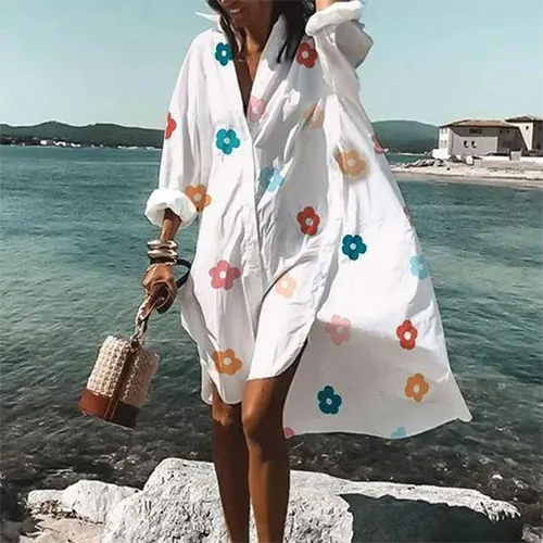 Camicia da notte estiva elegante e oversize per donne | Mini