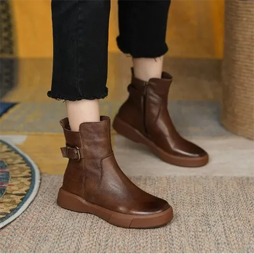 Bottes De Cheville Décontractées Pour Femmes | Boucle
