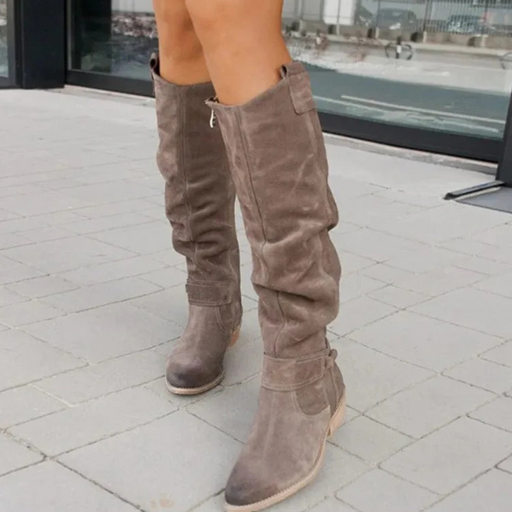 Stiefel mit Reißverschluss für Frauen | Am Knöchel
