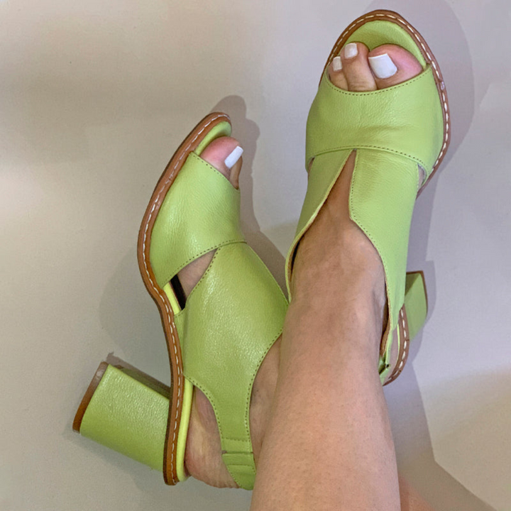 Sandales À Talons Peep Toe Pour Femmes | Été