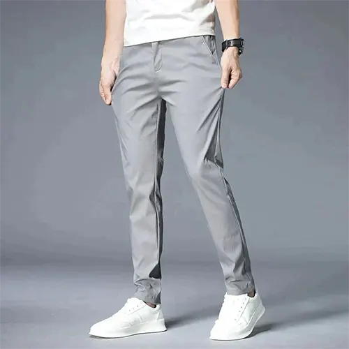 Casual Straight Cut Pants for Men | High waist