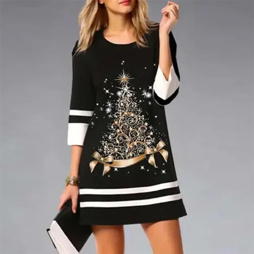 Vestito di Natale caldo per donne | Mini