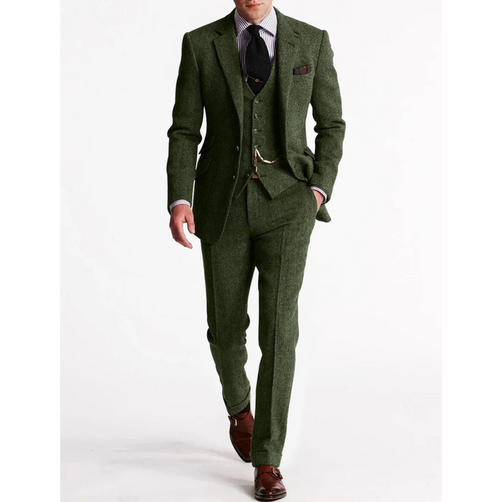 Costume D'invité De Mariage Vintage Trois Pièces Pour Hommes | Classique