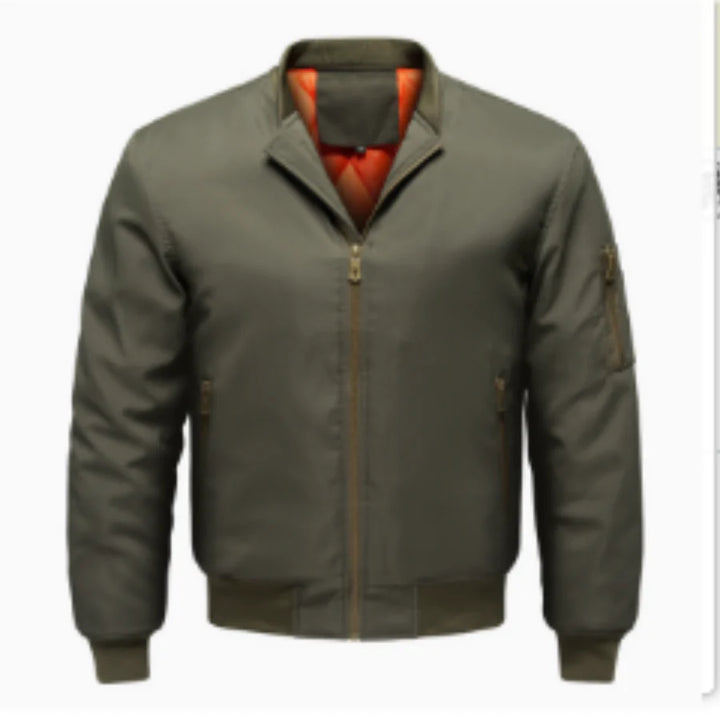 Veste De Bombardier Zippée Stylée Et Coupe-vent Pour Hommes | Chaud