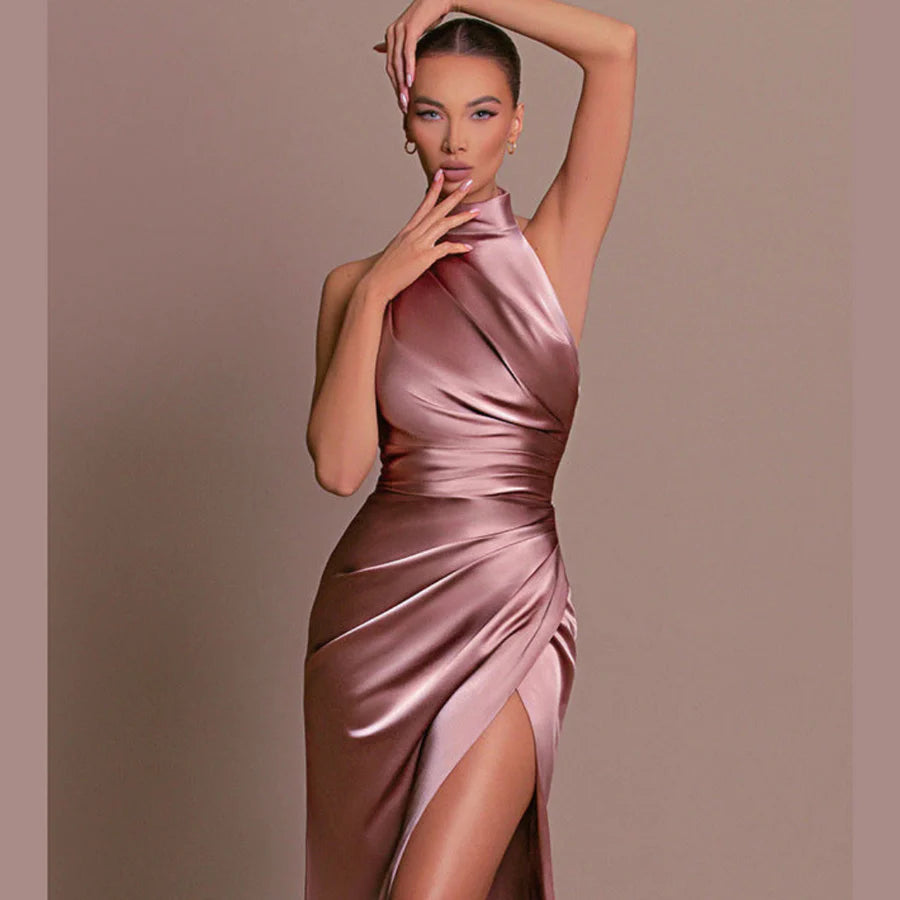 Robe Femme Dos Nu Haute Fente | Maxi