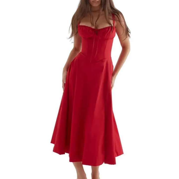 Femmes Robe Élégante Sans Manches | Midi