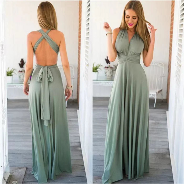 Robe Portefeuille À Bretelles Pour Femme | Maxi