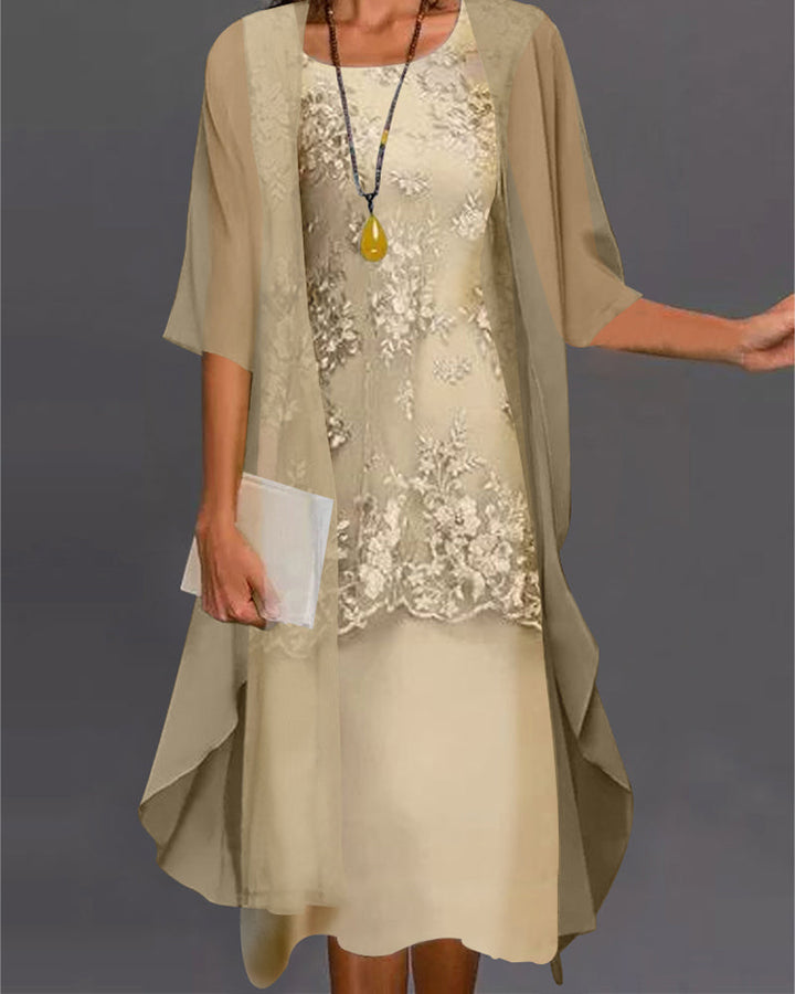 Danielle | Robe deux pièces élégante