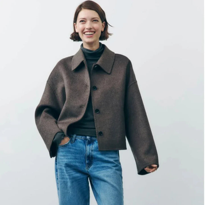 Femmes Manteau Chaud En Tricot | Court