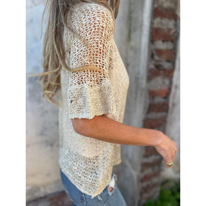 Cardigan en Tricot À Manches Courtes Pour Femmes | Confortable