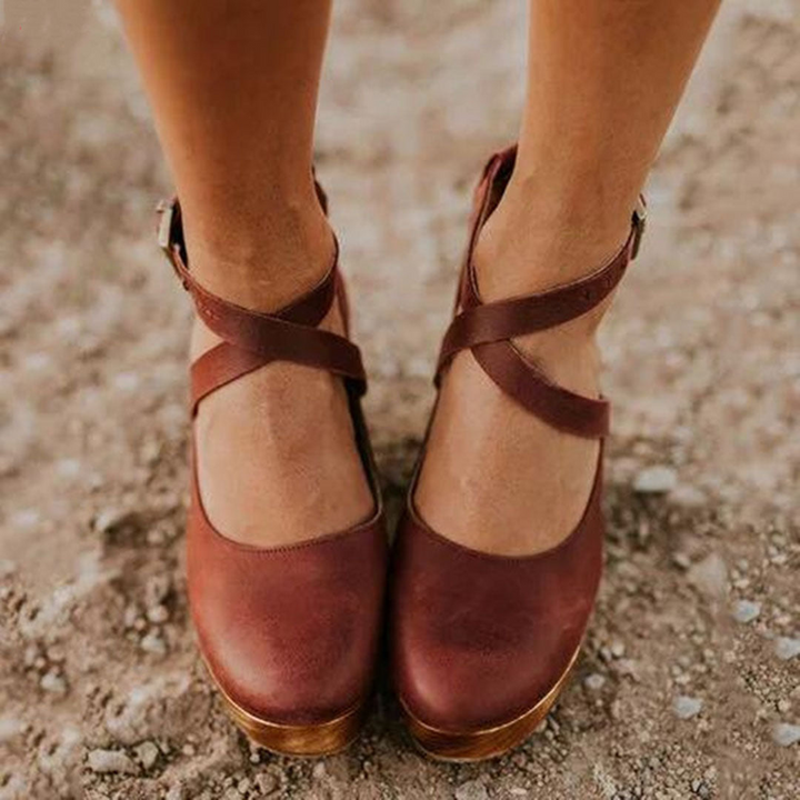 Sandales À Talons Pour Femmes, Avec Lanières À La Cheville | Élégantes