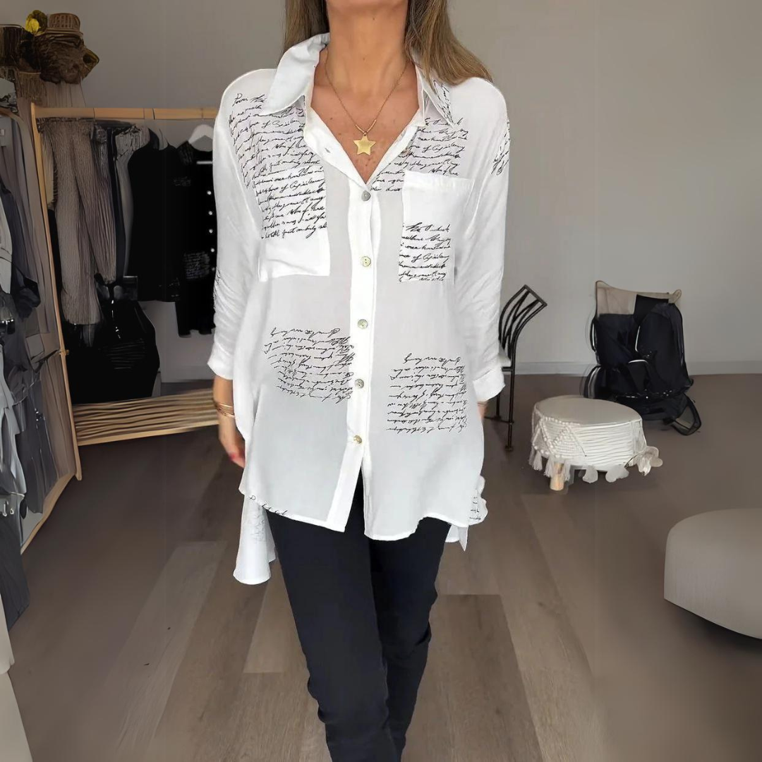 Chemise Boutonnée Moderne Pour Femmes | Manches Longues