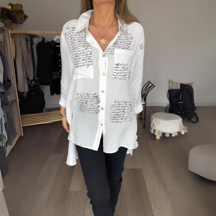 Chemise Boutonnée Moderne Pour Femmes | Manches Longues