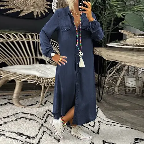 Vestito Camicia Estiva da Vacanza per Donne | Maxi
