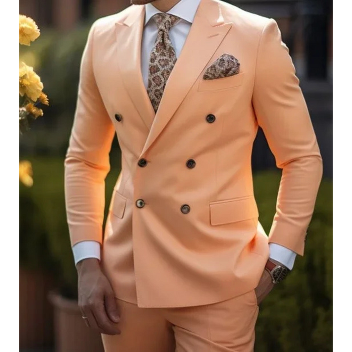 Homme Invité De Mariage Costume Croisé | Coupe Ajustée