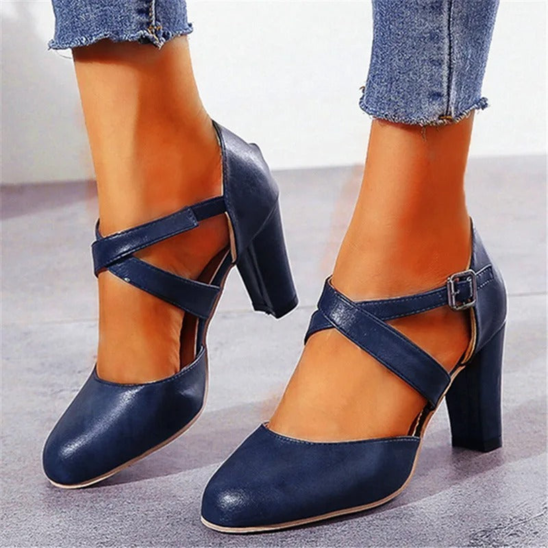 Sandales À Talons À Lanières Croisées Pour Femmes | Formelles