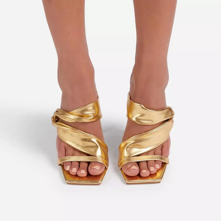Sandales À Talons À Bouts Carrés Pour Femmes | Formelles