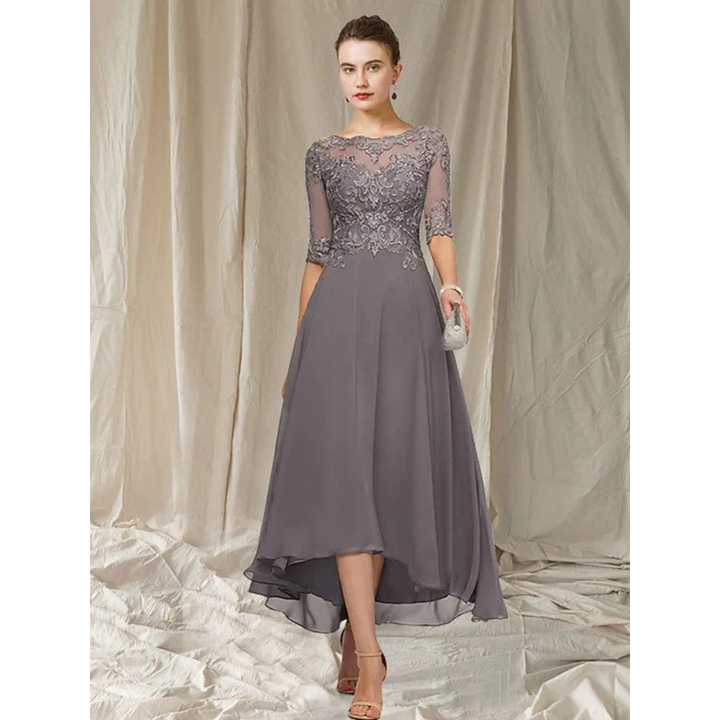 Elegantes Kleid Eine Linie Für Frauen | Midi