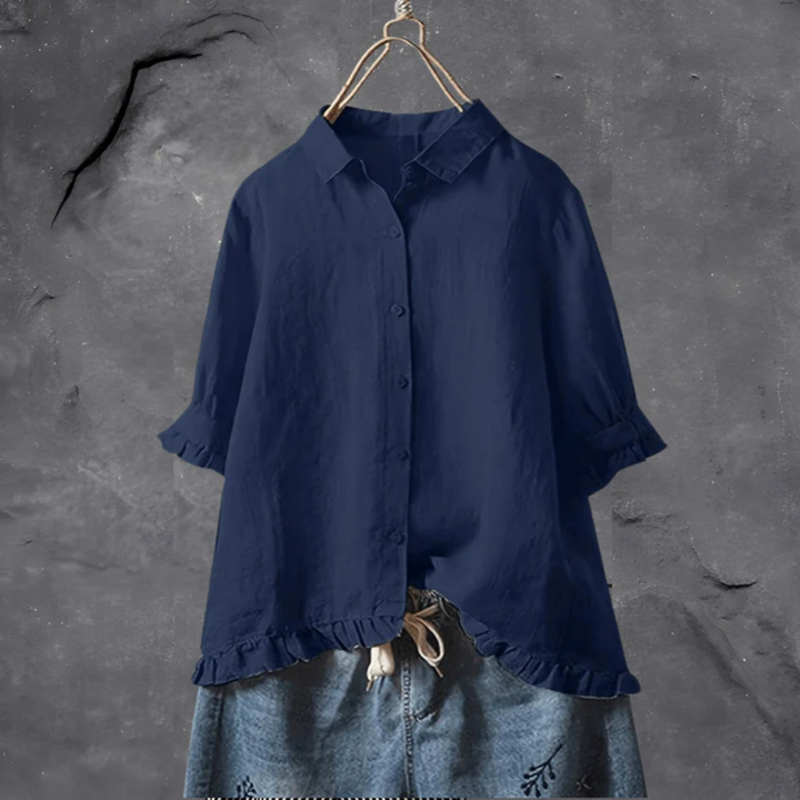Chemise Boutonnée À Coupe Ample Pour Femmes | Confortable