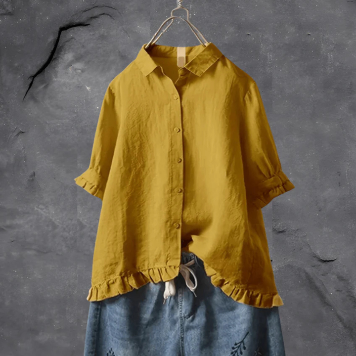 Chemise Boutonnée À Coupe Ample Pour Femmes | Confortable