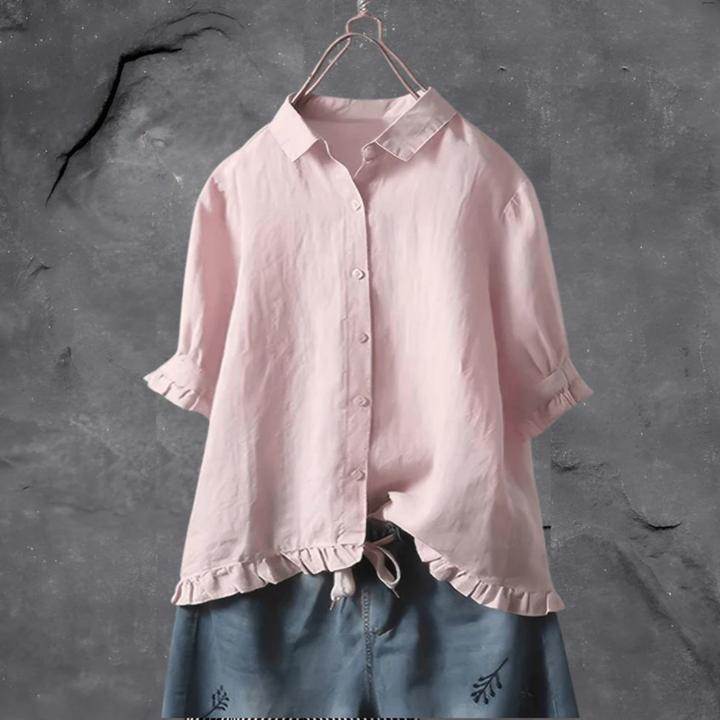 Chemise Boutonnée À Coupe Ample Pour Femmes | Confortable