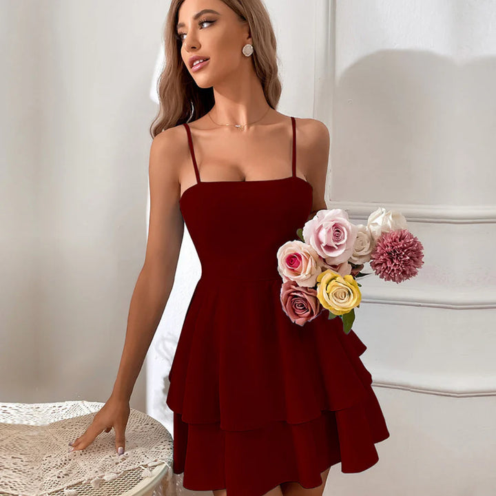 Robe Spaghetti À Bretelles Pour Femmes | Mini