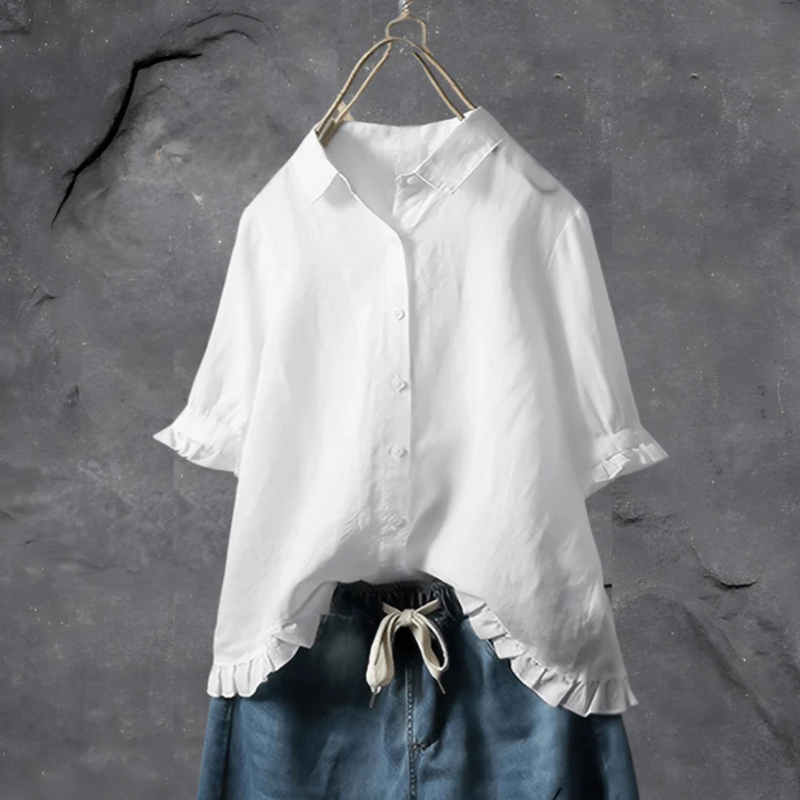 Chemise Boutonnée À Coupe Ample Pour Femmes | Confortable