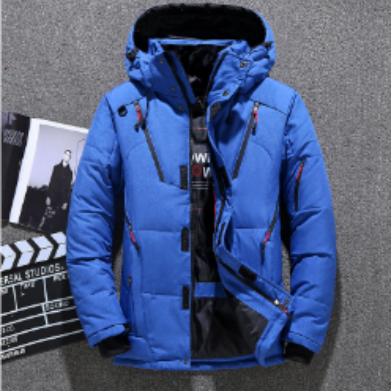Winterjacke mit Reißverschluss für Herren | Lange Ärmel
