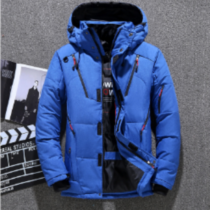 Winterjacke mit Reißverschluss für Herren | Lange Ärmel