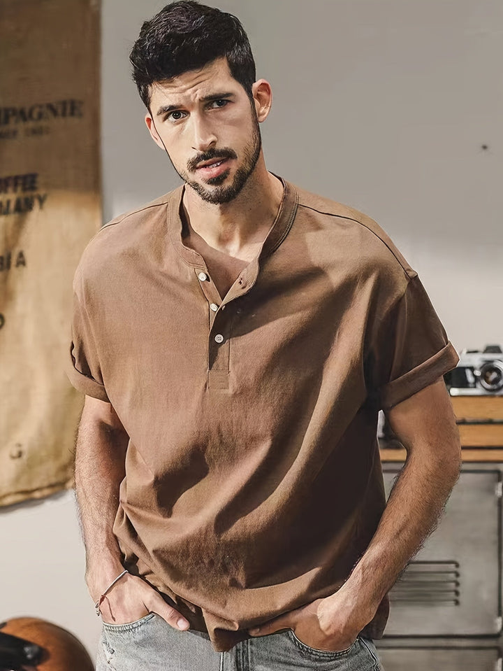Jordan | Homme Chemise | Marron Clair
