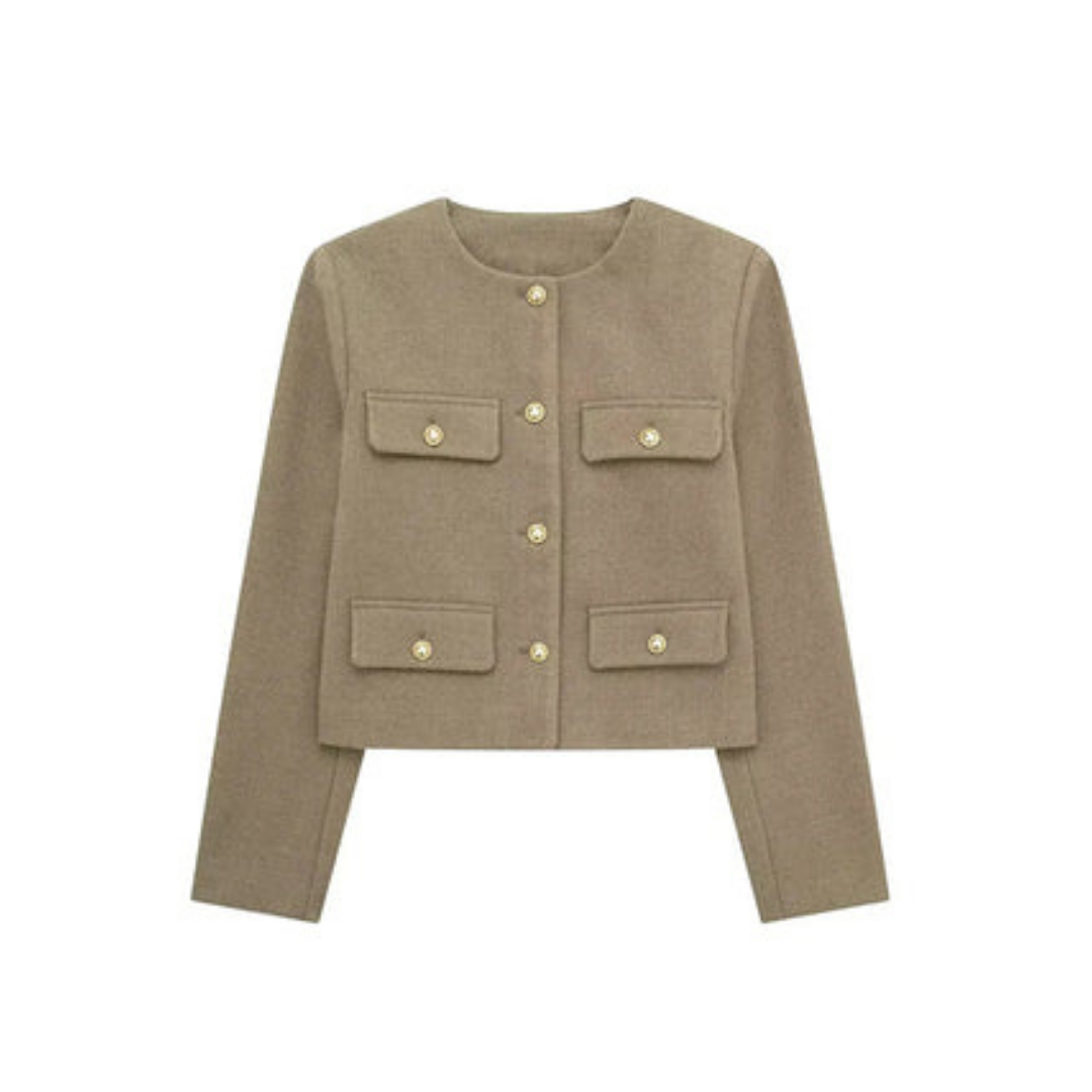 Veste Courte En Tricot Pour Femmes | Manches Longues