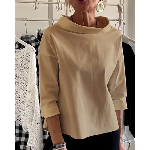 Elegante und lässige Bluse für Frauen | 3 4 Ärmel