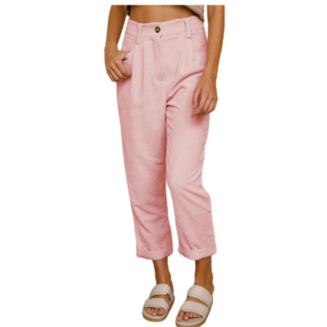 Pantalon en Velours Côtelé Souple Pour Femmes | Stylish