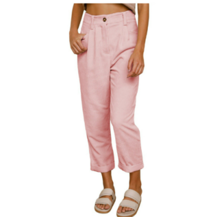 Pantalon en Velours Côtelé Souple Pour Femmes | Stylish