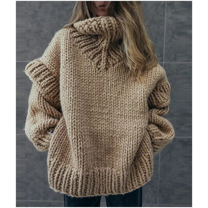 Sie waren | Übergroßer Strickpullover für Frauen | Heiß