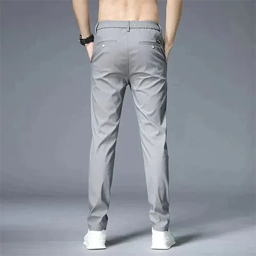 Casual Straight Cut Pants for Men | High waist