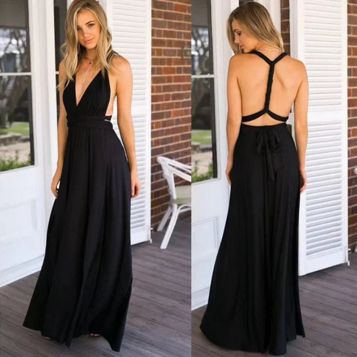 Robe Portefeuille À Bretelles Pour Femme | Maxi