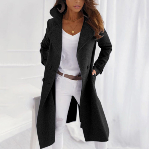 Manteau D'hiver Croisé Pour Femme | Longue