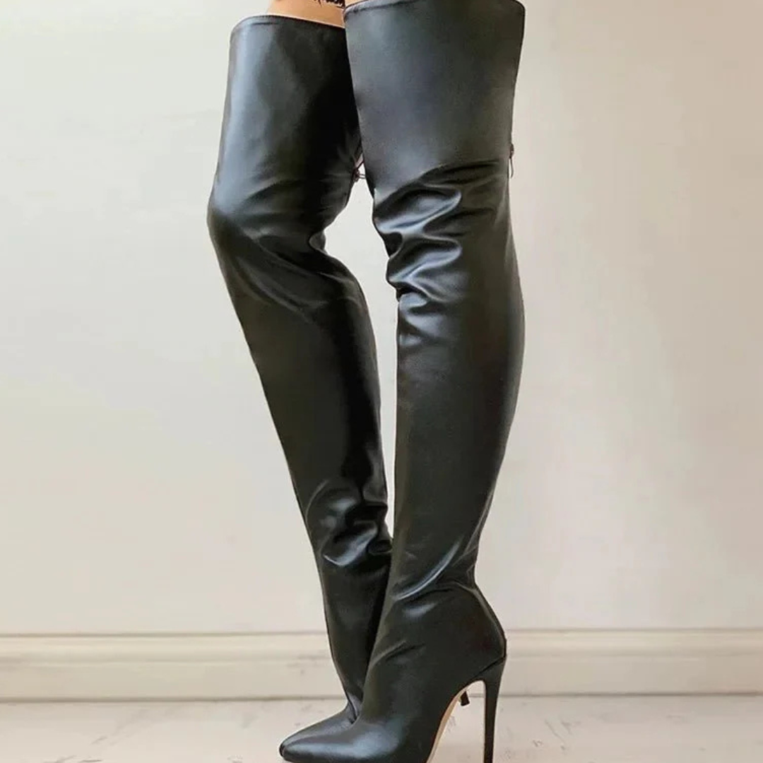 Bottes Confortables À Talons Hauts Pour Femmes | Cuisses Hautes