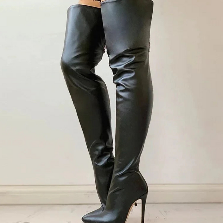 Bottes Confortables À Talons Hauts Pour Femmes | Cuisses Hautes
