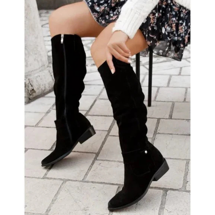 Stiefel mit Reißverschluss für Frauen | Am Knöchel
