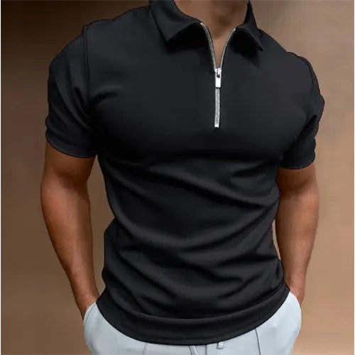 Polo Décontracté D'été Pour Hommes | Fermeture Éclair