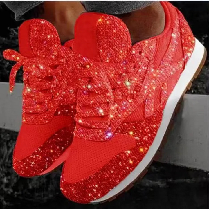 Baskets À Paillettes Pour Femmes | À Lacets