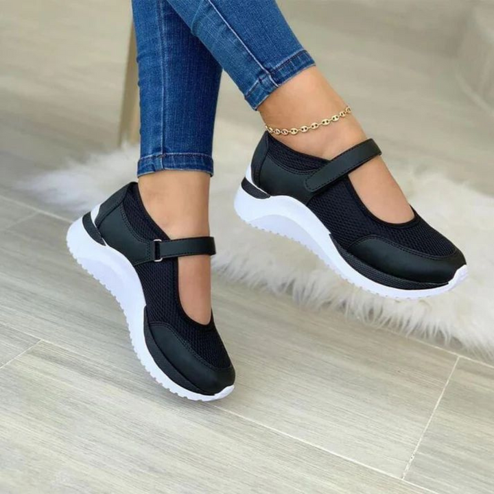 Baskets Confortables Pour Femmes | Sangle Velcro