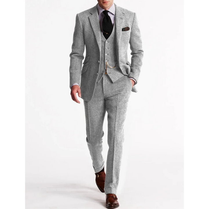 Costume D'invité De Mariage Vintage Trois Pièces Pour Hommes | Classique