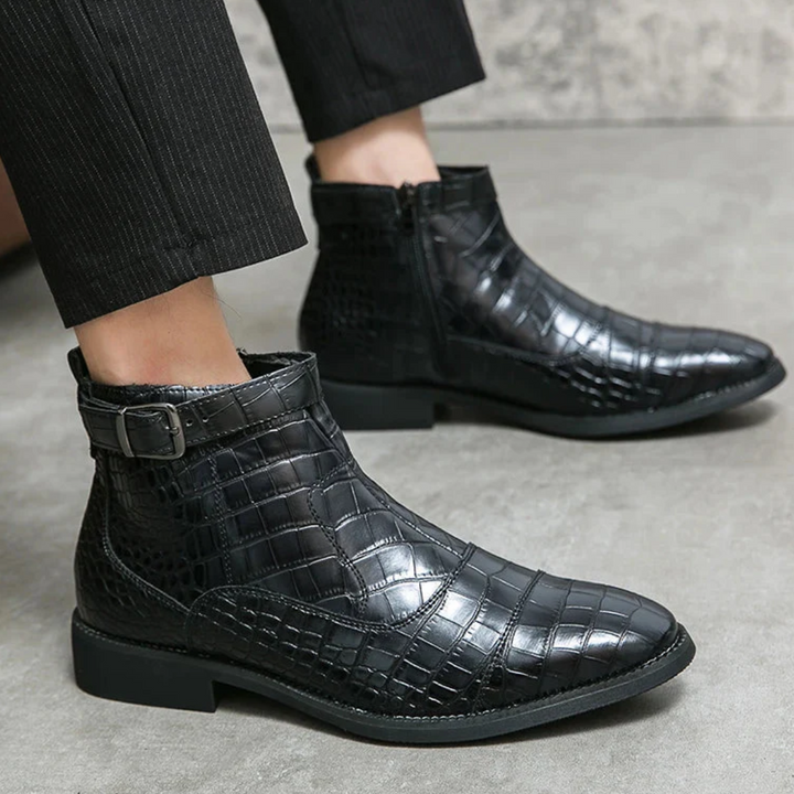 Bottines Élégantes Pour Hommes | Fermeture À Glissière