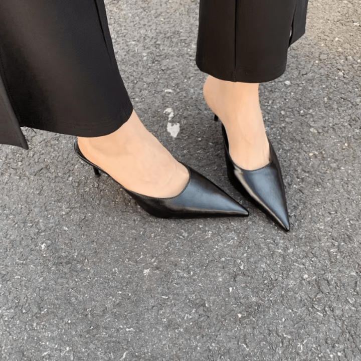 Mules À Bout Talon Pointu Pour Femmes | Sans Dos